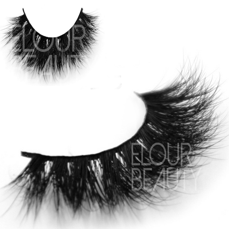 Premium quality luxurious big eyelashes made by mink hairs 3D  ES104